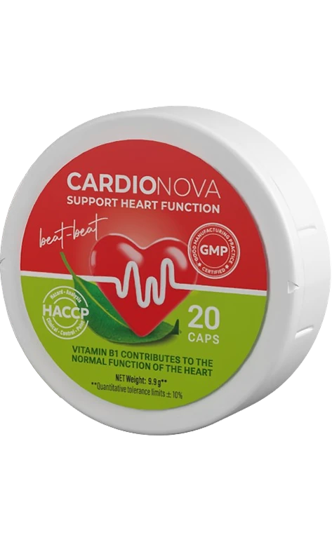 Cardio Nova, integratore per la pressione arteriosa e il benessere cardiovascolare.